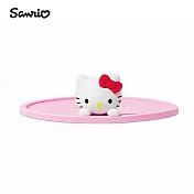 【SANRIO 三麗鷗】Hello Kitty凱蒂貓正版周邊立體造型矽膠杯蓋杯墊(盒裝老婆女友女兒聖誕交換生日禮物) 杯墊