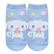 【ONEDER 旺達】三麗鷗家族直版襪 大耳狗 酷洛米 布丁狗 美樂蒂 帕恰狗 Kitty 台灣製棉襪 親子襪- 大耳狗(15-22) CN-A518