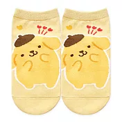 【ONEDER 旺達】三麗鷗家族直版襪 大耳狗 酷洛米 布丁狗 美樂蒂 帕恰狗 Kitty 台灣製棉襪 親子襪- 布丁狗(15-22) PN-A521