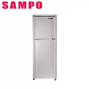 SAMPO聲寶140公升定頻雙門冰箱SR-C14Q(R6)紫燦銀