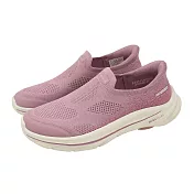 Skechers 休閒鞋 Go Walk 8-Nova Slip-Ins 女鞋 粉紅 米 緩衝 套入式 懶人鞋 125926MVE 22.5cm MAUVE