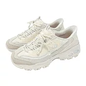 Skechers 休閒鞋 D Lites-Shimmering Pearl Slip-Ins 女鞋 米白 珍珠 老爹鞋 150559NAT 24.5cm NATURAL