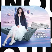 Skechers 樂福鞋 Var-City 女鞋 銀 休閒鞋 懶人鞋 舒華代言款 159305SIL 22.5cm SILVER