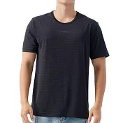 【PROMAN 豪門】2件組運動型男消臭速乾舒爽圓領短袖(吸濕排汗-男內衣) M 黑色