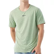 【PROMAN 豪門】2件組運動型男消臭速乾舒爽圓領短袖(吸濕排汗-男內衣) M 碧綠