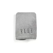 【ELLE HOME】抗菌舒柔超細纖維刺繡毛巾組(4條組) 霧岩灰