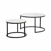 IDEA-輕奢紋理耐磨大小圓岩板茶几