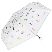 【官方直營】日本Wpc.沖昌之聯名貓肉蹼手把半透明手動折傘  綠色