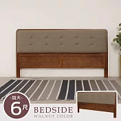 Homelike 喜家居雙人加大6尺貓抓皮床頭片-胡桃色(2531)