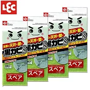 日本LEC 免洗劑天花板去黴刮水 清潔替換補充海綿4入組