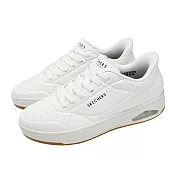 Skechers 休閒鞋 Uno CTL-Laying Low Slip-Ins 男鞋 白 膠底 氣墊 運動鞋 183156WHT 25cm WHITE