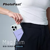 【PhotoFast】SSB MagSlim充 Qi2 固態行動電源 5000mAh 防爆充 丁香紫