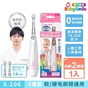 日本BabySmile 炫彩變色 S-206 兒童電動牙刷 粉色