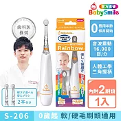 日本BabySmile 炫彩變色 S-206 兒童電動牙刷 橘色