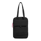 【iSPurple】清新時尚 鋪棉抗震手提手拿多功能電腦托特包/黑 黑