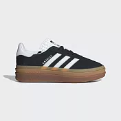 Adidas Gazelle Bold W [IE0876] 女 休閒鞋 經典 復古 三葉草 厚底 增高 黑 白