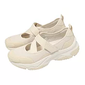 Skechers 瑪莉珍鞋 Moonhiker 女鞋 米 魔鬼氈 緩衝 休閒鞋 177602NAT 23.5cm NATURAL