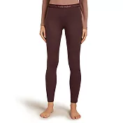 【紐西蘭icebreaker】女 Oasis 保暖貼身長褲-BF200 XS 深紅棕