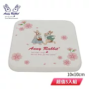 安妮兔 珪藻土杯墊-櫻花 BC-0581 超值5入組
