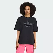 ADIDAS SPACER TRF TEE 女 短袖上衣 JV9640 M 黑色