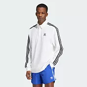 ADIDAS Rugby polo 男 長袖POLO衫 IZ2459 2XL 白色