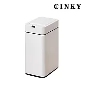 CINKY 不鏽鋼雙開感應垃圾桶(9L) CK0909 白色
