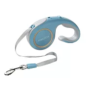 摩達客寵物-Kim Pets 優雅簡約寵物自動伸縮牽繩拉繩/5米長/四色可選 瑪爾斯藍