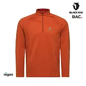 BLACKYAK 男 LYCIAN長袖半開襟 L 深橘