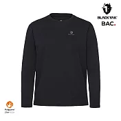 BLACKYAK 女 CREWFIT AX長袖上衣 L 黑色