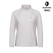 BLACKYAK 女 TETON AX長袖半開襟 L 象牙白