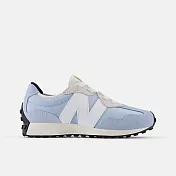 New Balance 紐巴倫 327 [PH327BS] 中童 運動休閒鞋 寬楦 彈性鞋帶 舒適 寶寶藍 20 藍/白