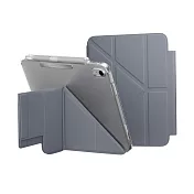 MAGEASY Facet 全方位支架透明背蓋保護套(筆槽款) for 2022 iPad 10.9吋 A14 & 2025 iPad 11吋 A16 阿拉斯加藍