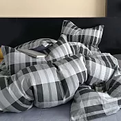 《DUYAN 竹漾》台灣製 精梳純棉單人床包二件組 / 黑夜騎士