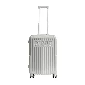 NCAA - 鋁合金防震設計附杯架防摔防撞角 20吋旅行箱行李箱 - 多色可選 白色