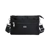 Lynx - 美國山貓嚴選簡約輕薄超實用多隔層斜肩背包 - 多色可選 黑色