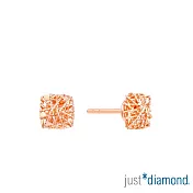 【Just Diamond】方璨閃爍 18K玫瑰金耳環(網路限定)