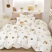 《DUYAN 竹漾》台灣製 精梳純棉單人二件組+雙人鋪棉兩用被/ 咪寶樂園