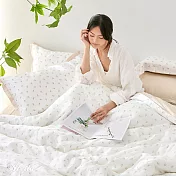 (網路獨家)英國Abelia《山茶序曲》單人天絲木漿纖維拼接四件式兩用被床包組(S包D被)