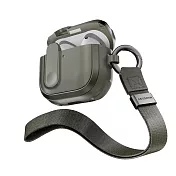 MAGEASY Odyssey with Wrist Strap 抗衝擊磁扣手繩耳機殼 AirPods 4-金屬綠