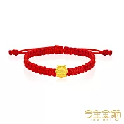 今生金飾 QQ龍-福星 黃金串珠手繩 大人手圍約16-18公分