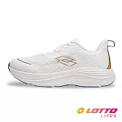 【LOTTO 義大利】男 寬楦 SKY MOVE 輕量避震跑鞋- 25.5cm 白/藍