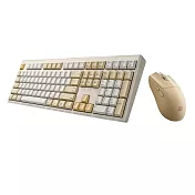 irocks K105RP 無線三模剪刀腳靜音鍵盤滑鼠組 亞麻晨光