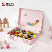 【日本天馬】HACOTTO 扁形A4多功能PP手提式收納工具箱- 櫻花粉