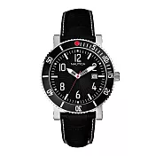 NAUTICA 經典武士時尚腕錶-黑