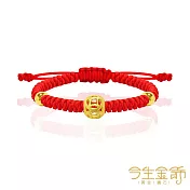 今生金飾 進財手繩 黃金串珠手繩 大人手圍約16-18公分