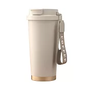 【JAR嚴選】日式雙飲手提316不鏽鋼咖啡杯 -2入組 奶霜白