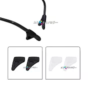 眼鏡專用舒適小三角防滑耳勾 眼鏡止滑墊 防滑腳墊(三對6入)_ 純黑