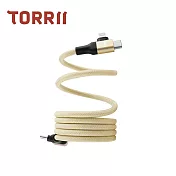 Torrii CiCi多合一磁吸快充傳輸線 奶油黃