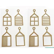 子玄 光影小屋 小房子裝飾 8片 牛皮紙片 房子材料包 8個