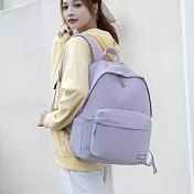 Heine 海恩22L大容量收納包 極簡都會休閒後背包 通勤後背包 出國旅行後背包 女包 上學書包 WIN-261 淺紫色